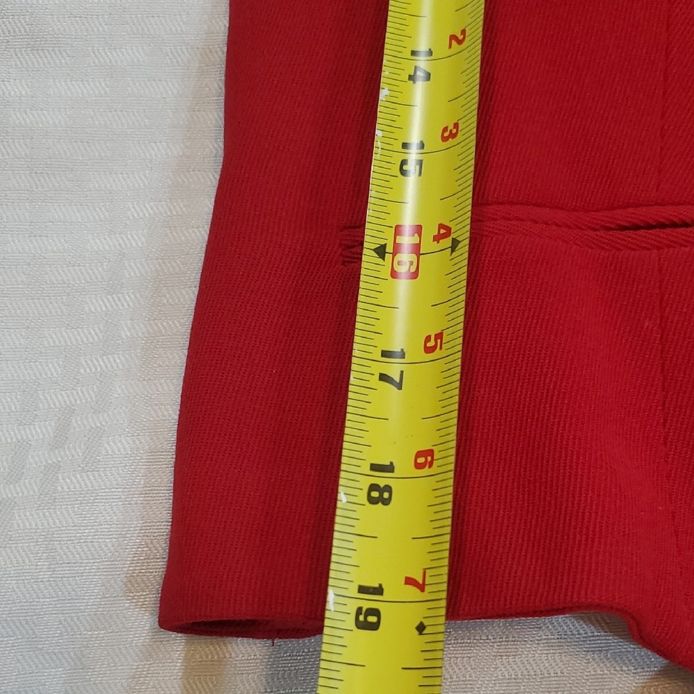 Vtg Lauren Ralph Lauren Red Vest with Gold Buttons - Picture 7 of 12